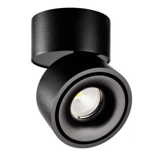 Deko Light Uni II Mennyezetre építhető lámpa Fixen beépített LED-es 12 W EEK: G (A - G) Melegfehér Mélyfekete (RAL 9005)