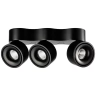   Deko Light Uni Triple Mennyezetre építhető lámpa LED Fixen beépített LED-es 31 W EEK: G (A - G) Melegfehér Mélyfekete (RAL 9005)