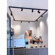   Deko Light Lucea 10 707117 Nagyfeszültségű sínrendszer lámpa Fixen beépített LED-es 10 W LED EEK: F (A - G) Mélyfekete (RAL 9005)