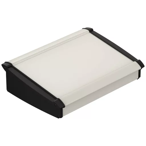 Bopla Alu-Topline ATPH-IP 2385-0300 SET Pultos műszerdobozok (H x Sz x Ma) 232.60 x 300 x 86.20 mm Alumínium, ABS Natúr, Fekete (RAL 9005) 1 db