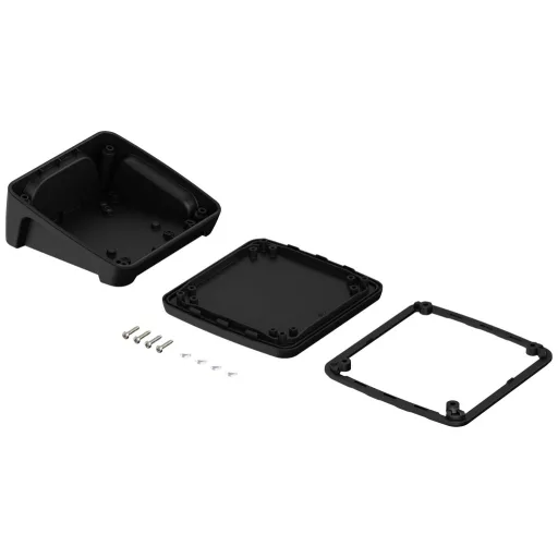 Bopla BoPad BOP 1212 P-9005-SET Pultos műszerdobozok (H x Sz x Ma) 122 x 118 x 57.60 mm ABS Fekete (RAL 9005) 1 db