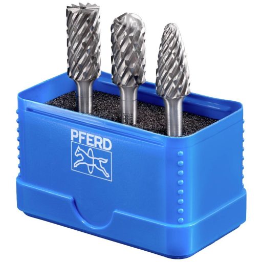 PFERD TOOLS 21901807 Maróstift készlet Keményfém 12 mm Szár átmérő 6 mm