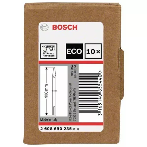 Bosch Accessories 2608690235 Hegyes véső Teljes hossz 400 mm SDS-Max 10 db