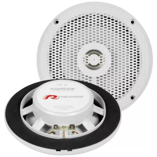 Renegade RSM52W 2 utas koaxiális beépíthető hangszóró 120 W Tartalom: 1 db
