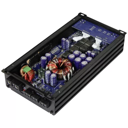 Crunch GTO3750 2 csatornás végfok 1000 W Hangerő-/basszus-/magasság szabályozás Alkalmas (autómárka): Universal