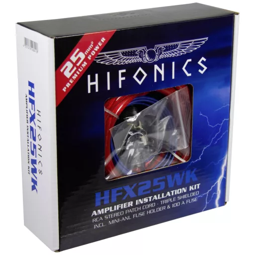 Hifonics Autó Hifi áramkábel készlet 25 mm², 25 mm², 0.5 mm²