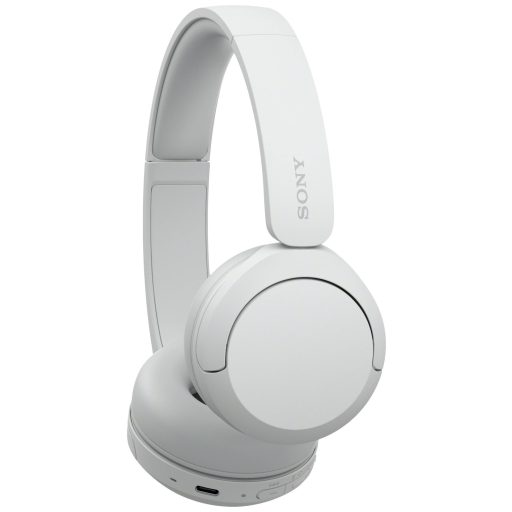 Sony WH-CH520 On Ear headset Bluetooth® Stereo Fehér mikrofon zajelnyomás Elemtöltés kijelzés, Headset, Személyre szabható hang, Hangerő szabályozás,