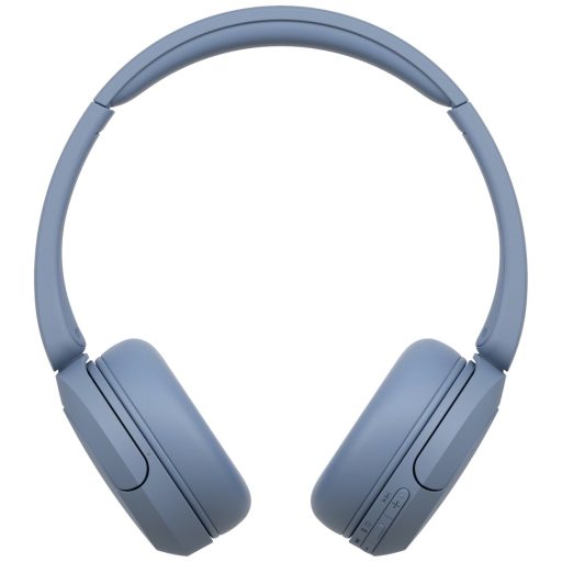Sony WH-CH520 On Ear headset Bluetooth® Stereo Kék mikrofon zajelnyomás Elemtöltés kijelzés, Headset, Személyre szabható hang, Hangerő szabályozás, Forgatható