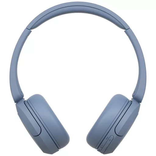 Sony WH-CH520 On Ear headset Bluetooth® Stereo Kék mikrofon zajelnyomás Elemtöltés kijelzés, Headset, Személyre szabható hang, Hangerő szabályozás, Forgatható