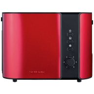   Severin AT 2217 Kenyérpirító Vezetékes, Zsemle feltéttel Piros (fémes), Fekete