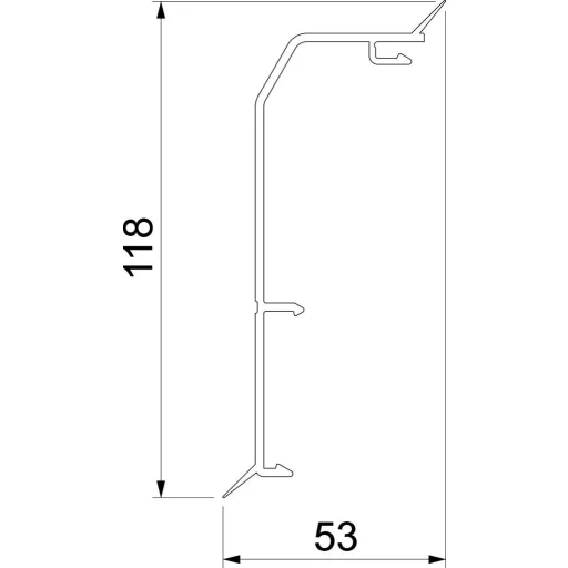 Rehau 6132264 felsőrész Felső rész Fehér 2 m