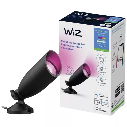 WiZ Ground Spot Extension 8720169071650 LED-es kültéri fényszóró LED Fekete