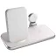 ZENS indukciós akkutöltő Aluminium Series 4 in 1 Stand Wireless Charger + Watch ZEDC15W/00 Kimenetek Standard indukciós töltés, USB Fehér