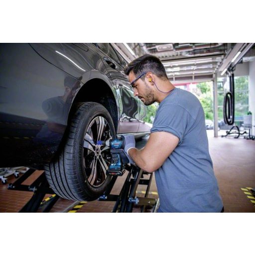 Bosch Professional GDS 18V-330 HC solo 06019L5001 Akkus csavarozó, Akkus ütvecsavarozó 18 V Lítiumion akku nélkül, töltő nélkül, Hordtáskával,