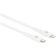   Manhattan USB kábel USB-C® dugó, Apple Lightning dugó 1.00 m Fehér 394512