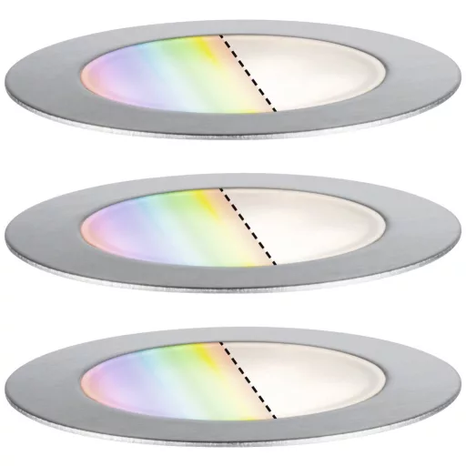 Paulmann 94752 Világításrendszer, Plug & Shine LED kültéri beépíthető lámpa (alapkészlet) LED 6 W Melegfehér Nemesacél