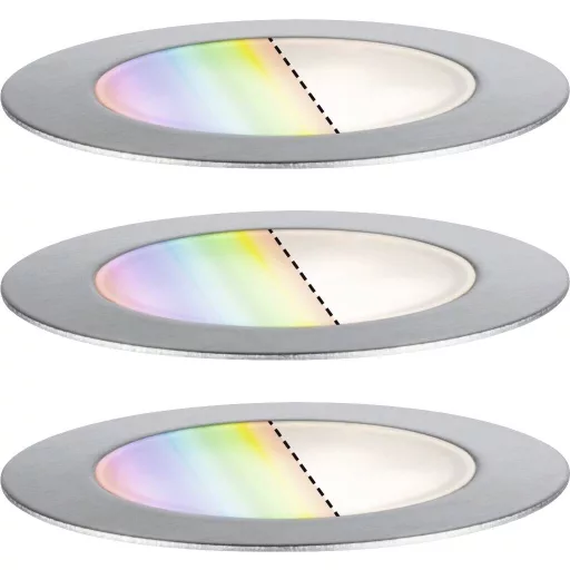 Paulmann 94752 Világításrendszer, Plug & Shine LED kültéri beépíthető lámpa (alapkészlet) LED 6 W Melegfehér Nemesacél