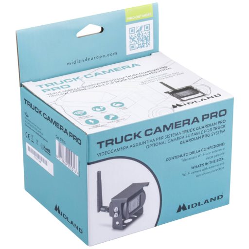 Midland Truck Guardian PRO Rádiójel vezérlésű tolatókamera Fekete