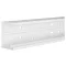 Hager BR6510019016 Parapet csatorna Alsó rész (H x Sz) 2000 mm x 100 mm Fehér 2 m