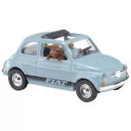   Busch 48735 H0 Személygépkocsi modell Fiat 500 sofőrrel és kutyával