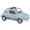 Busch 48735 H0 Személygépkocsi modell Fiat 500 sofőrrel és kutyával