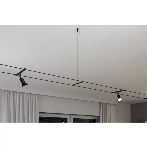 Paulmann Wire Corduo Suspension 94599 Kisfeszültségű köteles rendszer elemek Kötél akasztás Fekete (matt)