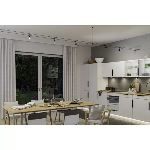 Paulmann Wire Corduo Suspension 94599 Kisfeszültségű köteles rendszer elemek Kötél akasztás Fekete (matt)