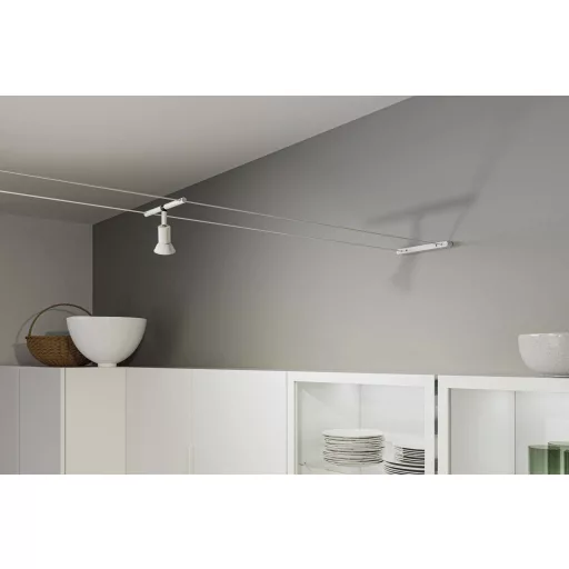 Paulmann Wire Corduo Design Mount Set 94604 Kisfeszültségű köteles rendszer elemek Fali tartó Fehér (matt)