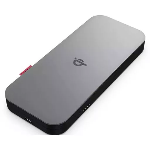 Lenovo GO - USB-C Powerbank 10000 mAh Qi Wireless Charging LiPo USB-C® Fekete