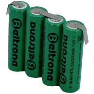   Beltrona RTU4AAZ Akkucsomag Cellaszám: 4 Elem- és akkuméret: Ceruza (AA) Z forrfül NiMH 4.8 V 2200 mAh