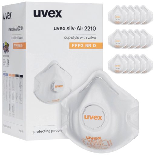 uvex silv-air classic 2210 8762210 Finom por ellen védő maszk szeleppel FFP2 D 15 db