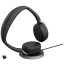 Jabra Evolve2 65 Flex Link380c UC + pad On Ear headset Bluetooth® Stereo Fekete Noise Cancelling Headset, Mikrofon némítás, Hangerő szabályozás, Indukció,