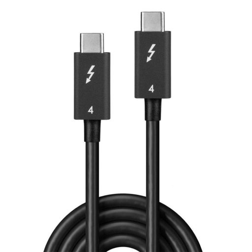 LINDY USB-C® kijelzőkábel Thunderbolt™ 4 USB-C® dugó, USB-C® dugó 1.00 m Fekete 31120