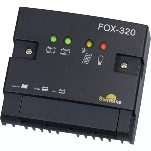 SunWare Fox-320 Napelem töltésszabályozó PWM 12 V, 24 V 20 A