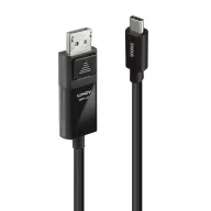   LINDY USB-C® kijelzőkábel USB-C® dugó, DisplayPort dugó 2.00 m Fekete 43342