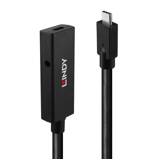 LINDY USB C kábel USB 3.2 Gen2 (USB 3.1 Gen2) USB-C® dugó, USB-C® alj 5.00 m Fekete 43364