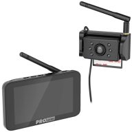   ProUser DRC5040 Rádiójel vezérlésű tolatást segítő videórendszer Kiegészítő infra fény, Távolságjelző segédvonal Tapadókorong, Rendszámtábla tartó Fekete