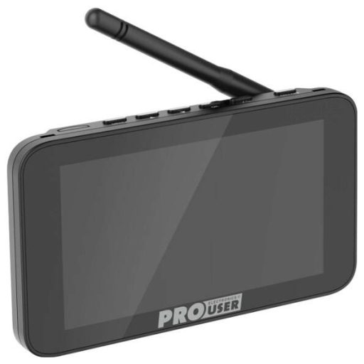 ProUser DRC5040 Rádiójel vezérlésű tolatást segítő videórendszer Kiegészítő infra fény, Távolságjelző segédvonal Tapadókorong, Rendszámtábla tartó Fekete