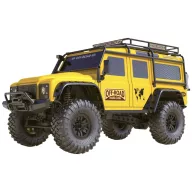  Amewi Dirt Climbing SUV Safari 1:10 Brushed RC modellautó Elektro Crawler 4WD RtR 2,4 GHz Akkuval és töltőkészülékkel, Fényeffekttel, Elemekkel