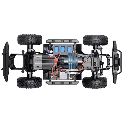 Amewi Dirt Climbing SUV CV 1:10 Brushed RC modellautó Elektro Crawler 4WD RtR 2,4 GHz Akkuval és töltőkészülékkel, Fényeffekttel, Elemekkel