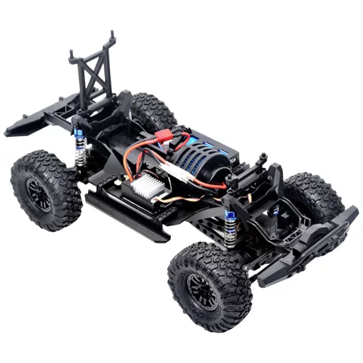 Amewi Dirt Climbing PickUp 1:10 Brushed RC modellautó Elektro Crawler 4WD RtR 2,4 GHz Akkuval és töltőkészülékkel, Fényeffekttel, Elemekkel