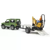 Land Rover Defender pótkocsival