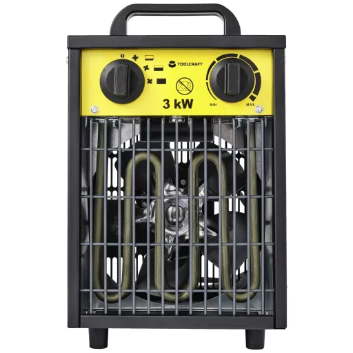 TOOLCRAFT TO-8578335 Ipari hősugárzó 3000 W Fekete-sárga