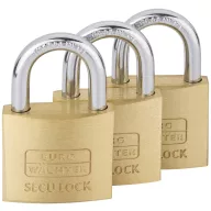   Burg Wächter 15291 Függő lakat 37.60 mm Egyidőben záródó Sárgaréz Kulcsos zár