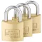 Burg Wächter 6371 Függő lakat 30.00 mm Egyidőben záródó Sárgaréz Kulcsos zár
