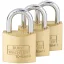 Burg Wächter 6371 Függő lakat 30.00 mm Egyidőben záródó Sárgaréz Kulcsos zár