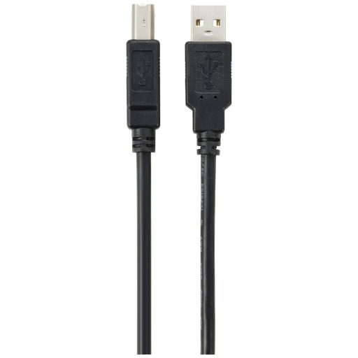 Renkforce USB kábel USB 2.0 USB-A dugó, USB-B dugó 20.00 m Fekete Fonat árnyékolás RF-5720372
