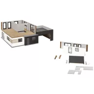 Kibri 38335 H0 Kubushaus Julia épül