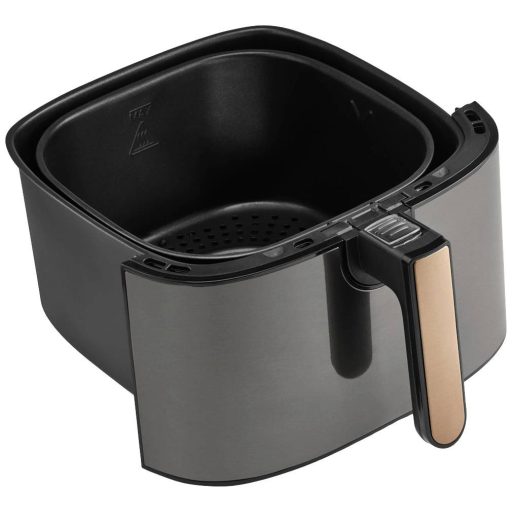 arzum AR2074-B Forrólevegős fritőz 6 l Időzítő funkció, Túlhevülés elleni védelem Vörösréz, Fekete