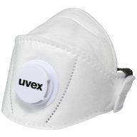   uvex silv-Air 5310+ 8735311 Finom por ellen védő maszk szeleppel FFP3 15 db EN 149:2001 + A1:2009 DIN 149:2001 + A1:2009